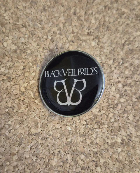 Pin Black Veil Brides - BVB Monogram Logo (Single Clutch)