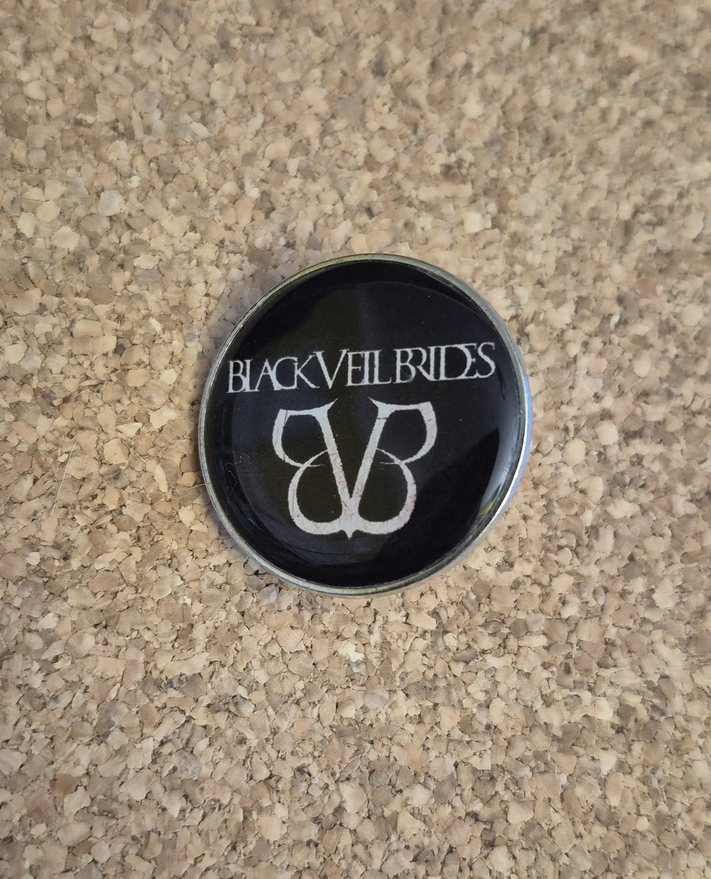 Pin Black Veil Brides - BVB Monogram Logo (Single Clutch) 1