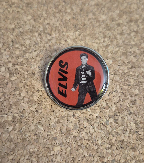 Pin Elvis Presley - Classic Jailhouse Rock Red Design (Single Clutch)