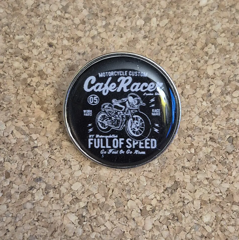 Pin Cafe Racer - Motorcycle Custom Vintage Design (Single Clutch) 1