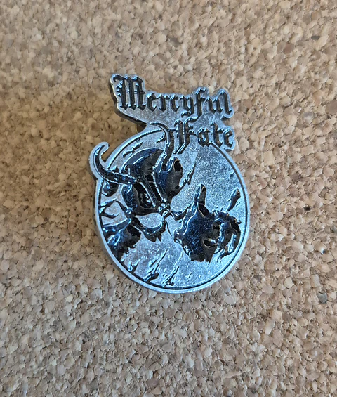 Pin Mercyful Fate - Art Round (Double Clutch) 