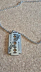 Colar Judas Priest - British Steel Razor Blade - Thumbnail 2