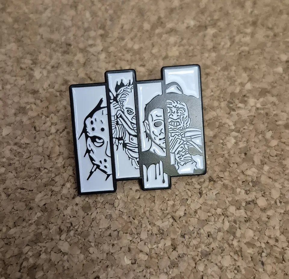​Pin Coleção: Lendas do Terror (Horror Icons) - 5 Modelos (Single/Double Clutch) 2