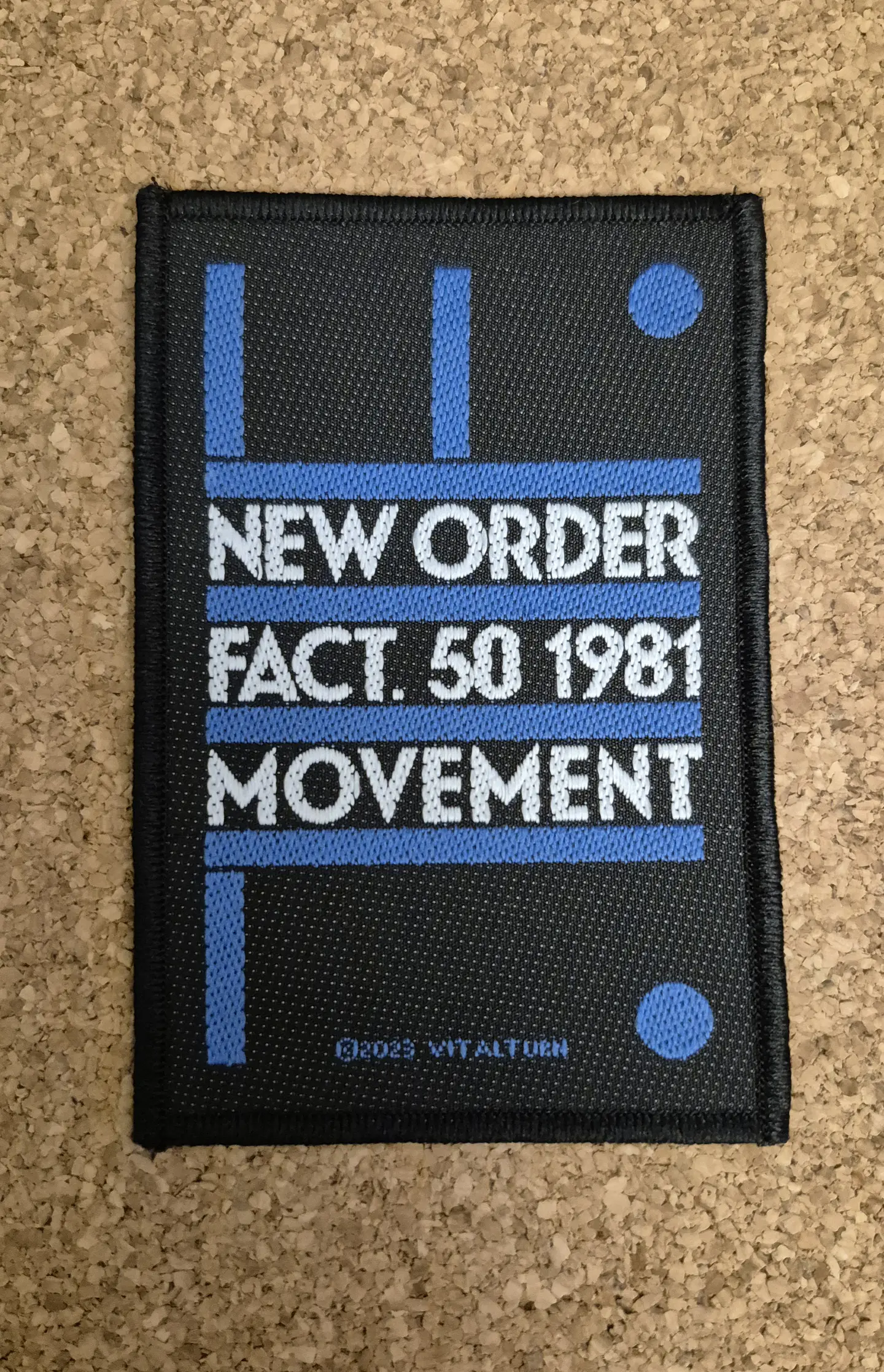 New Order Patch - Woven (Sew-on)  1