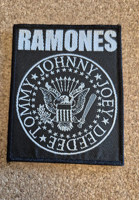 Ramones Patch - Embroidered & Woven 2 Modelos 