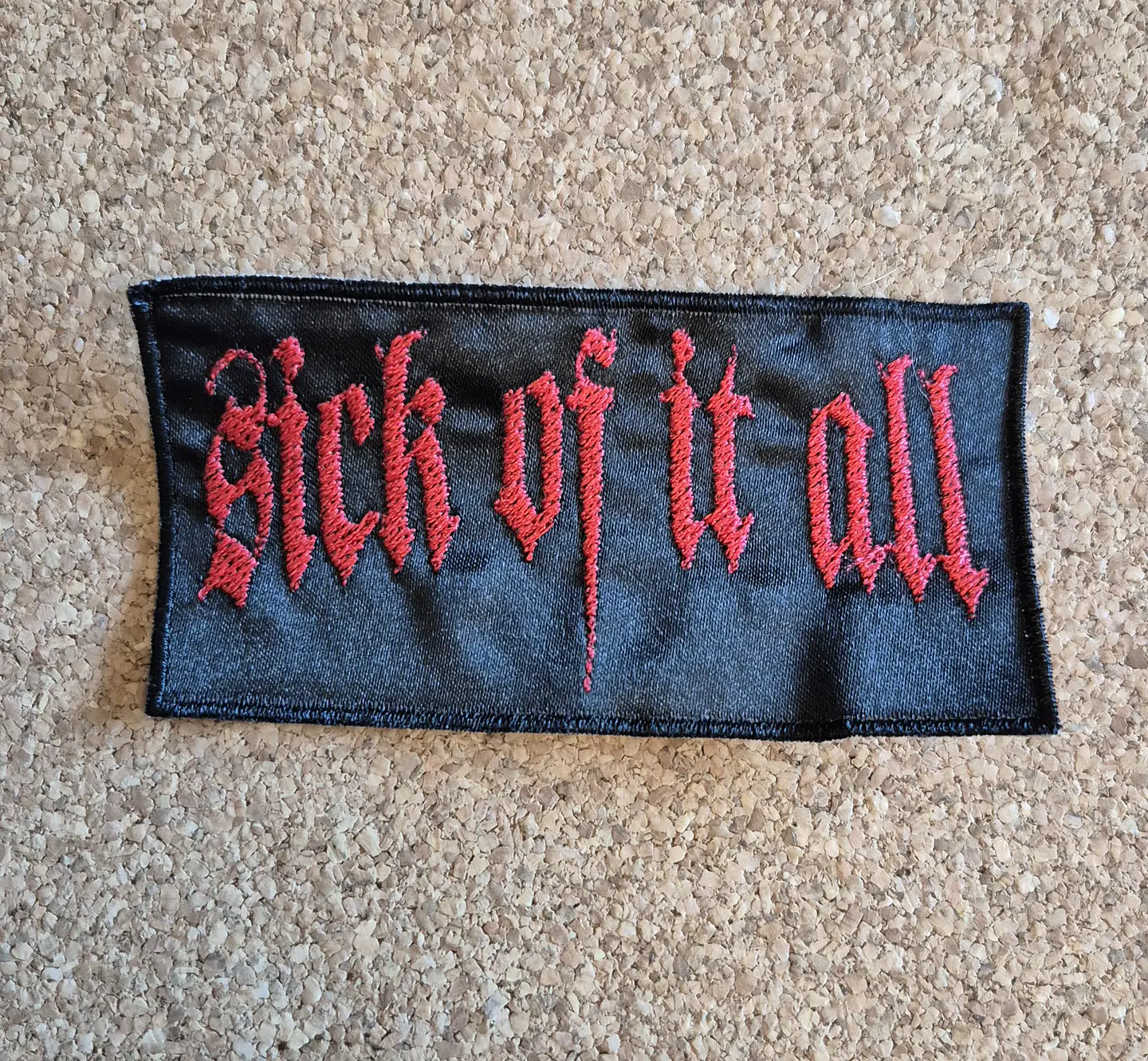 Sick of it All Patch - Embroidered (Sew-on) 1
