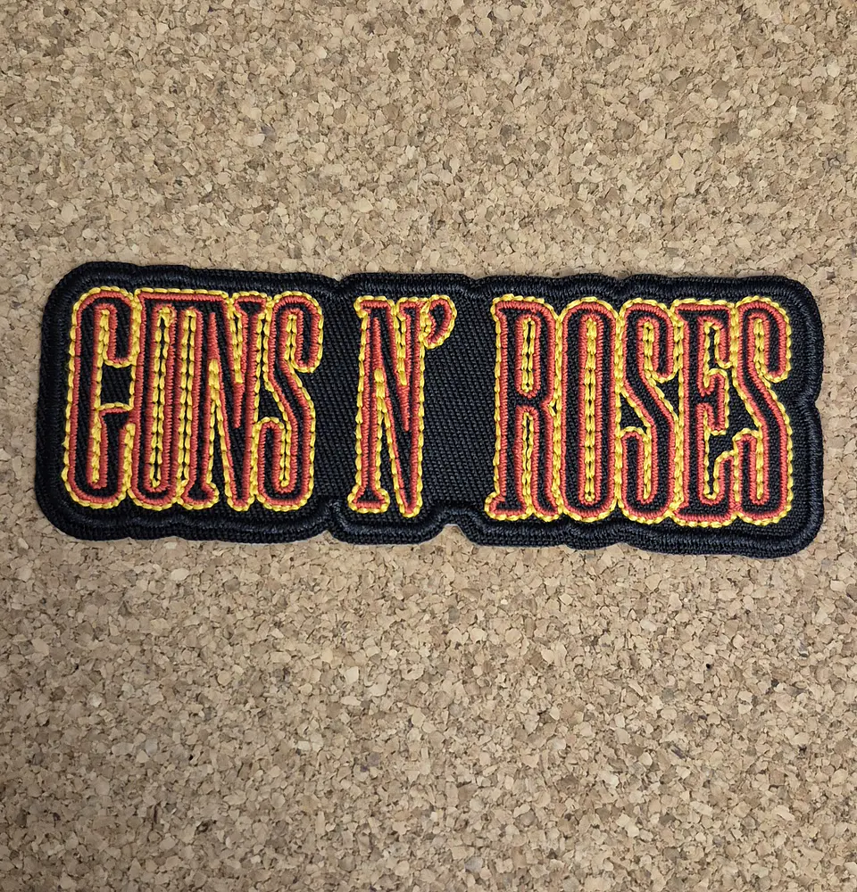 Guns N' Roses Patch – Embroidered (Iron-on) 2 Modelos 1