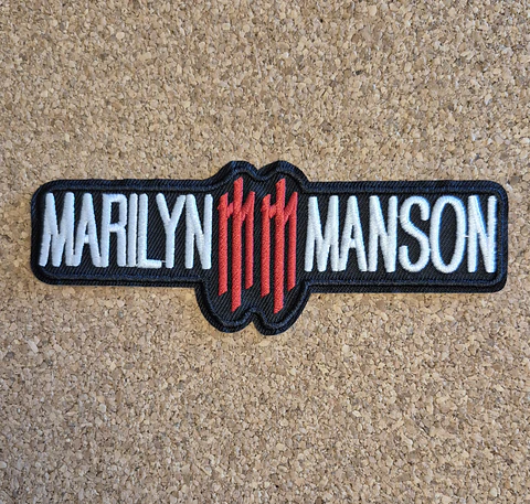 Marilyn Manson Patch – Embroidered (Iron-on) 3 Modelos