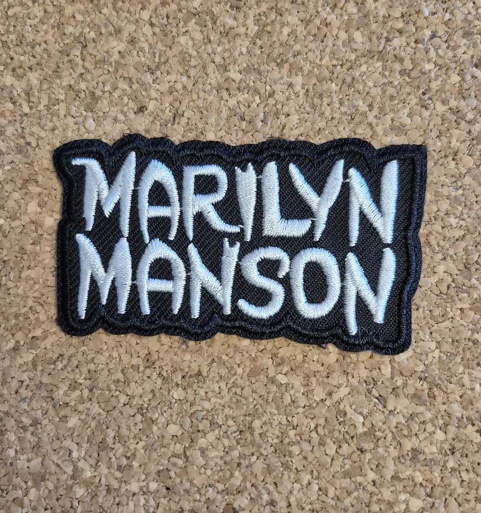 Marilyn Manson Patch – Embroidered (Iron-on) 3 Modelos 3