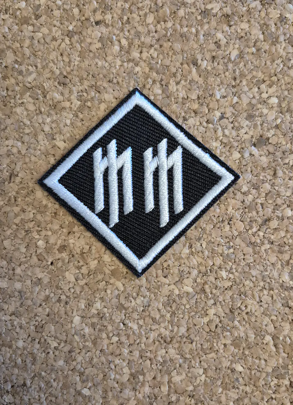 Marilyn Manson MM Patch - Embroidered (Iron-on)  1