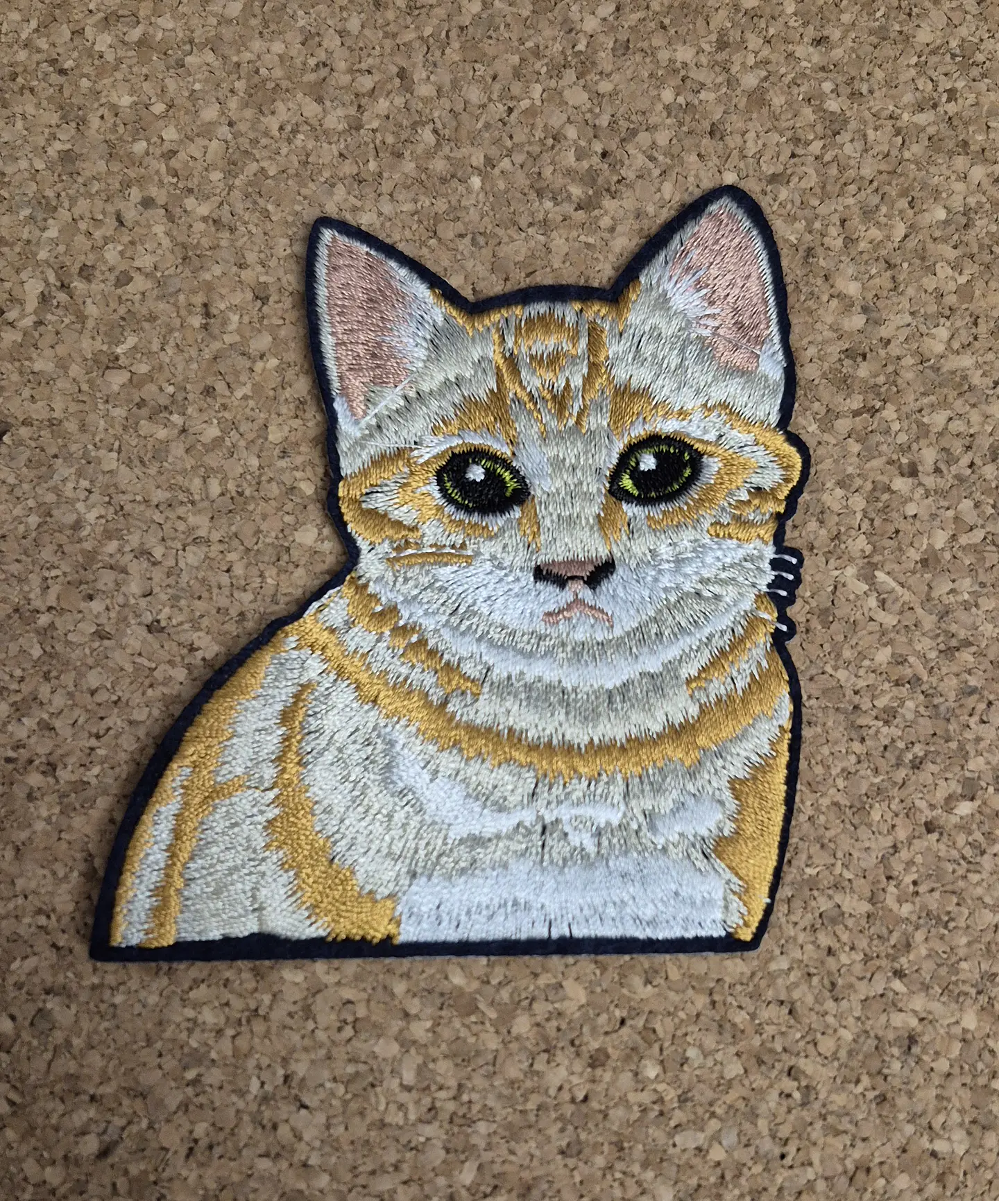 Gato Laranja Patch - Embroidered (Iron-on) 1