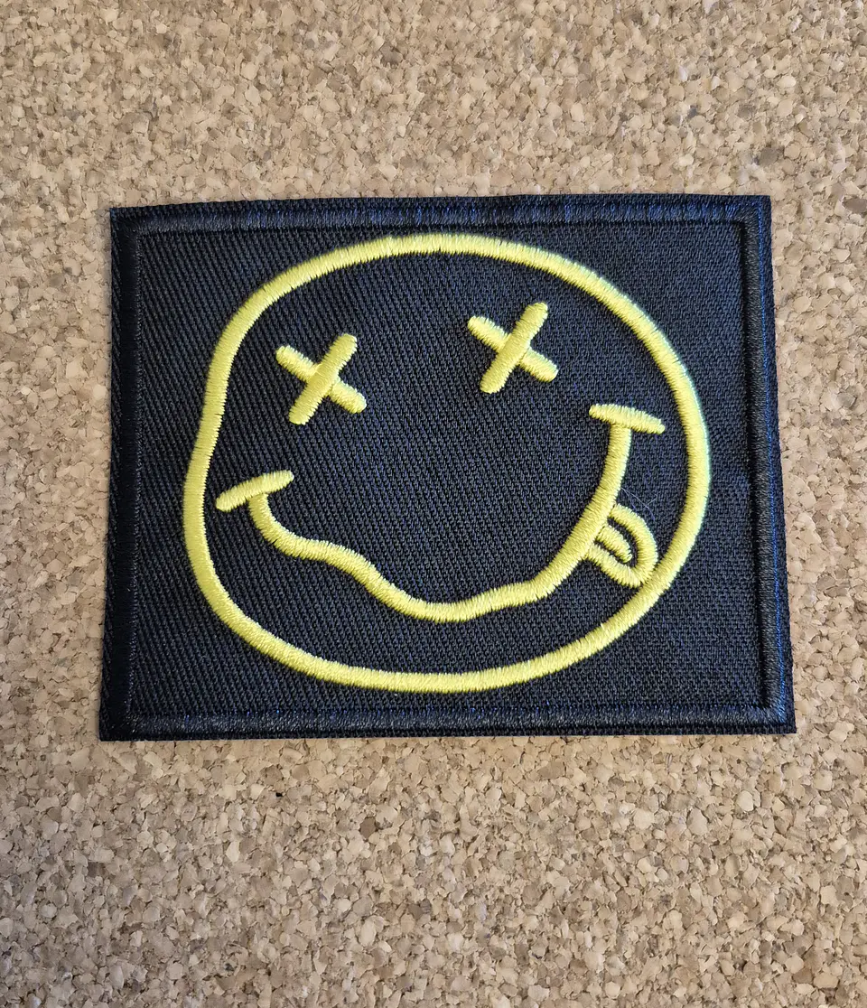 Nirvana Patch – Embroidered (Iron-on) 2 Modelos 1