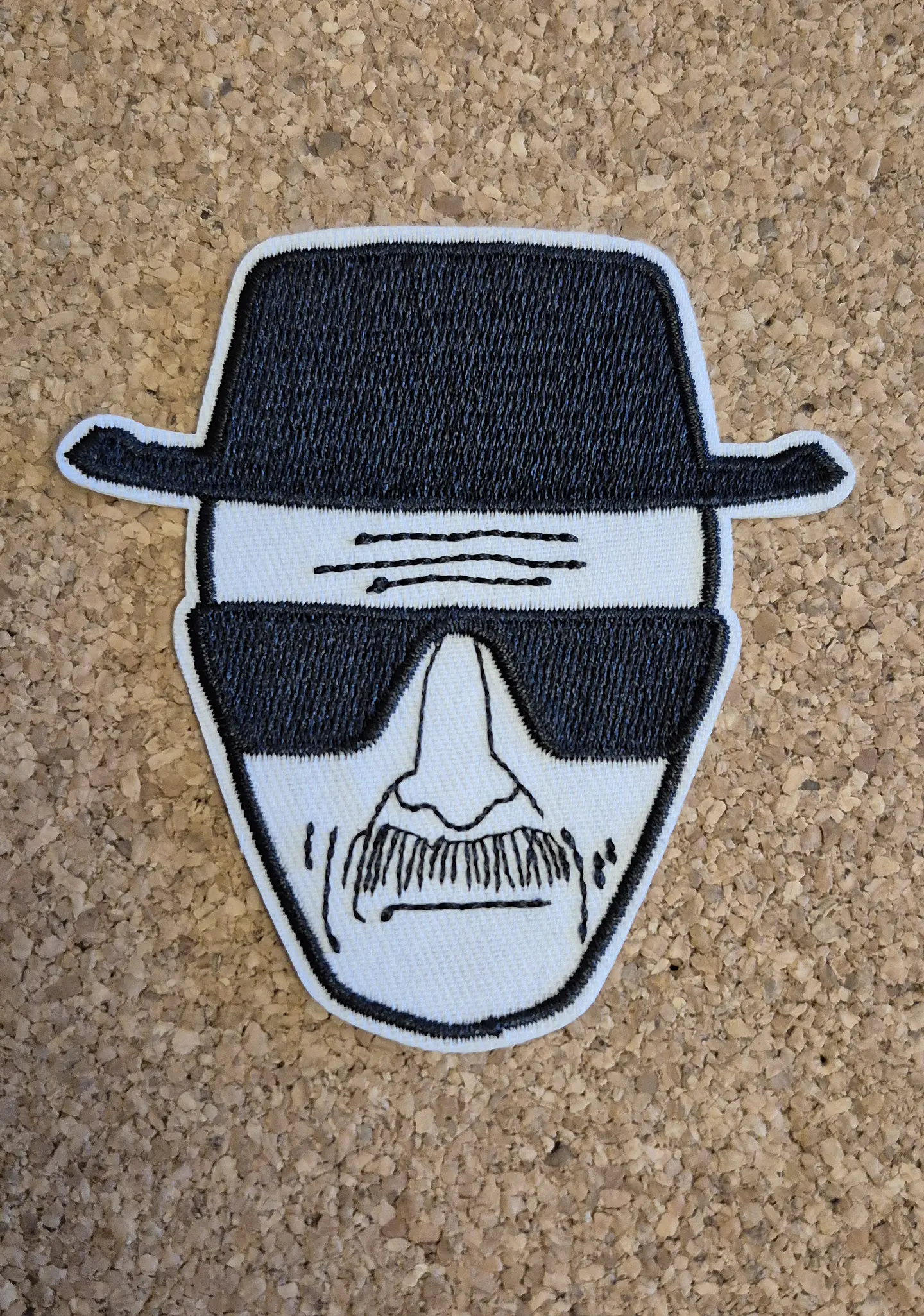 Walter White Breaking Bad Patch – Embroidered (Iron-on) 2 Modelos 1