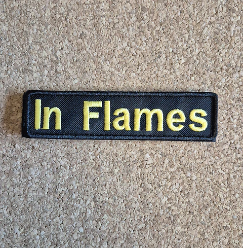 In Flames Patch - Embroidered (Velcro)