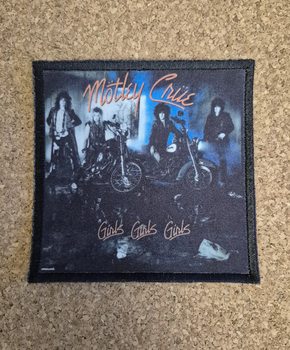 Motley Crue Girls Girls Girls Patch - Woven (Sew-on) 1
