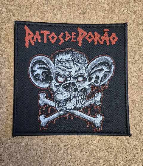 Ratos de Porão Patch - Woven & Sew-on 2 Modelos