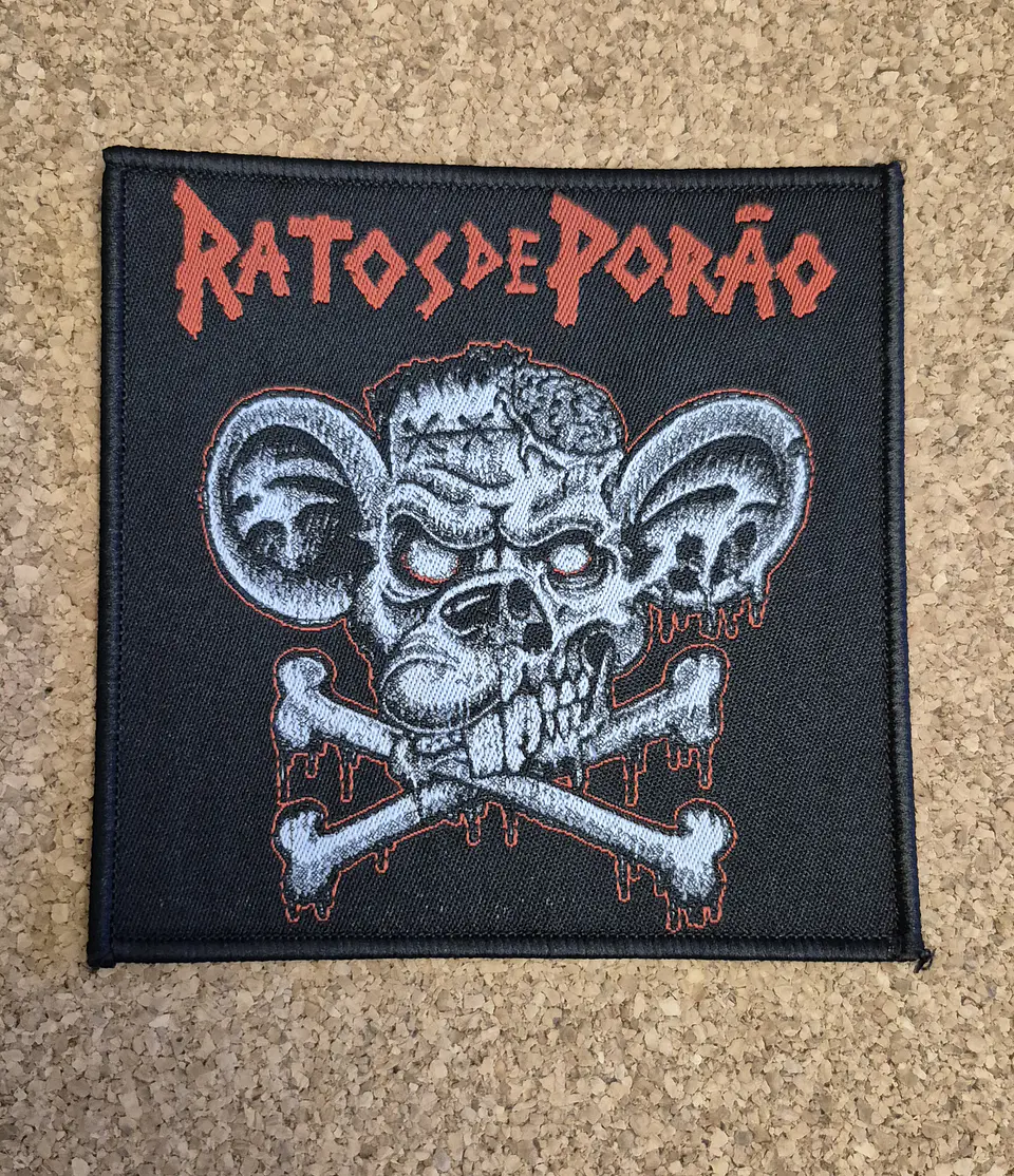 Ratos de Porão Patch - Woven & Sew-on 2 Modelos 2