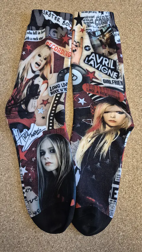 Meias Avril Lavigne - Tamanho Único