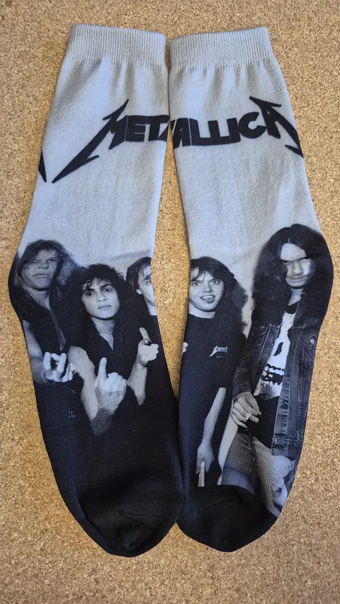 Meias Metallica - 8 Modelos - Tamanho Único 