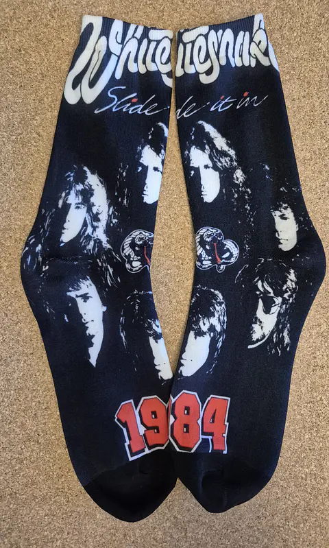 Meias Whitesnake - Tamanho Único