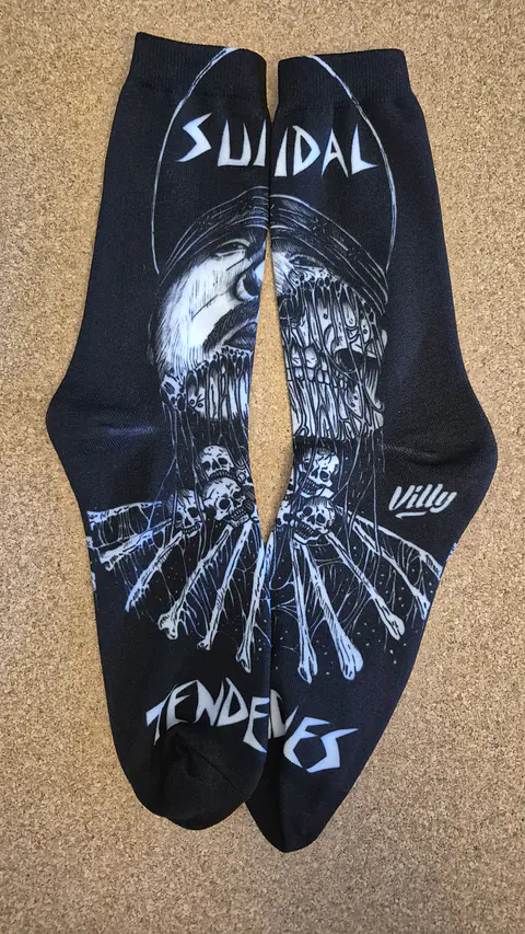 Meias Suicidal Tendencies - 2 Modelos - Tamanho Único