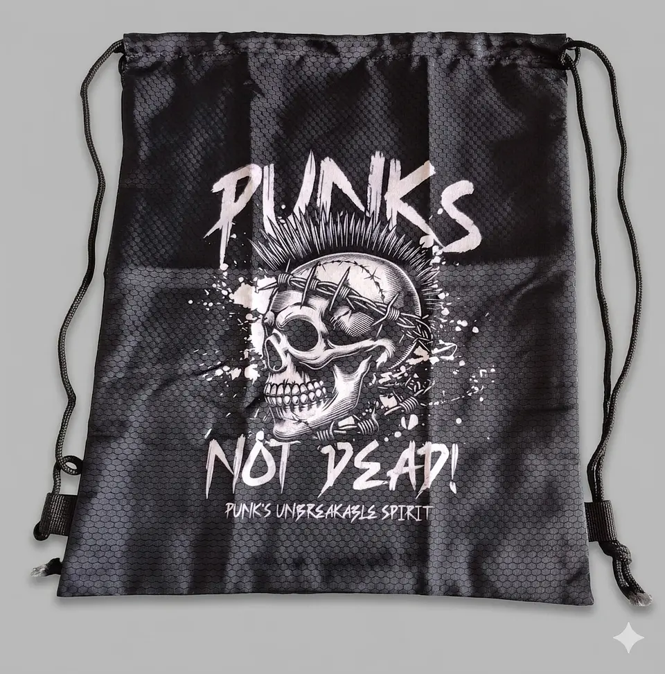 Punks Not Dead - Drawsting Bag 1