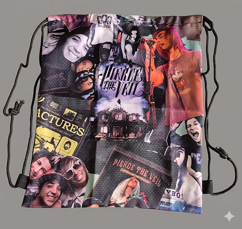Pierce The Veil - Tour Collage - Drawsting Bag