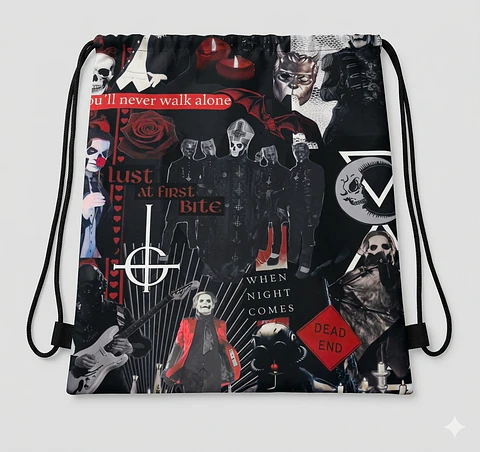 Ghost - Ritual Collage - Drawsting Bag