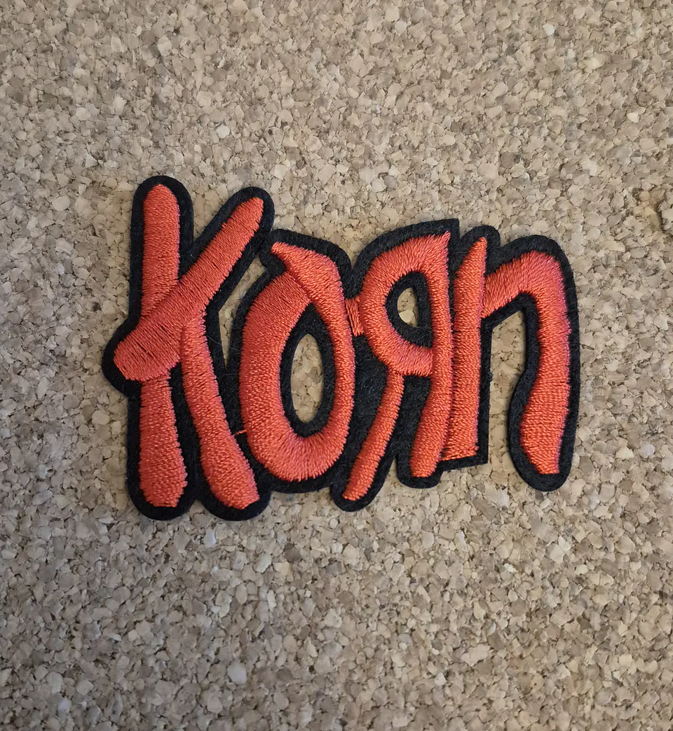 Korn Red Patch - Embroidered (Iron-on) 1