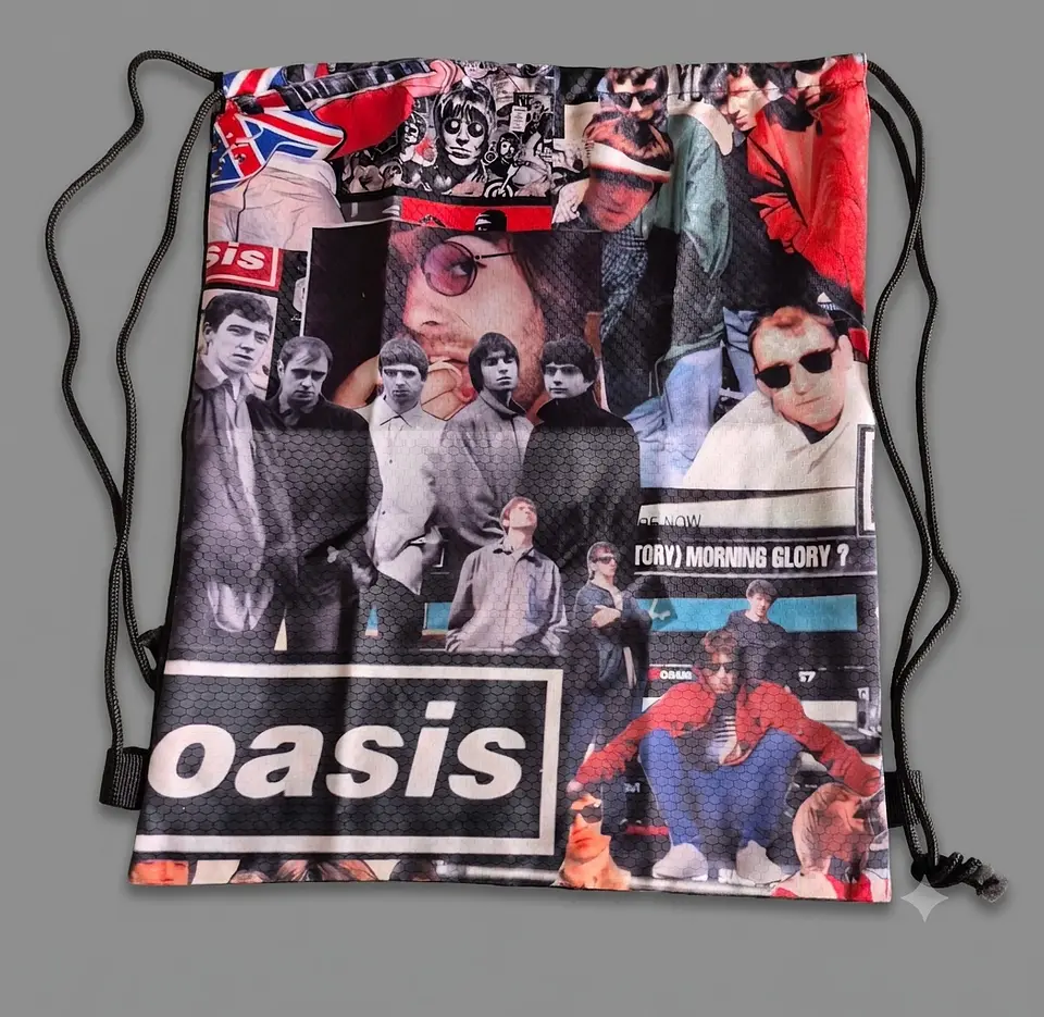 Oasis - Collage - Drawsting Bag 1