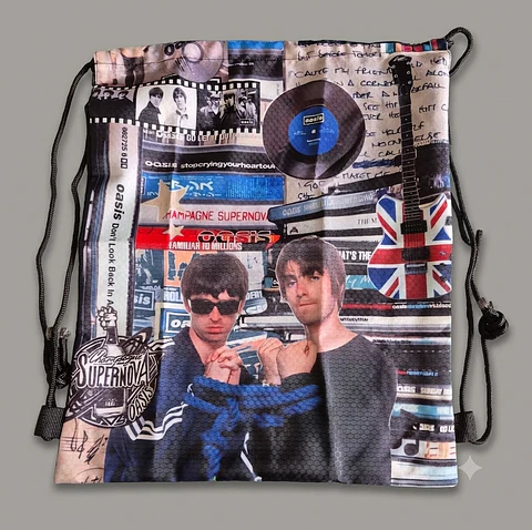 Oasis - Union Jack Guitar - Drawsting Bag