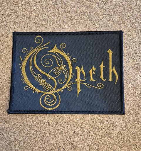 Opeth Patch Golden Logo & Dragonfly - Woven (Sew-on) 