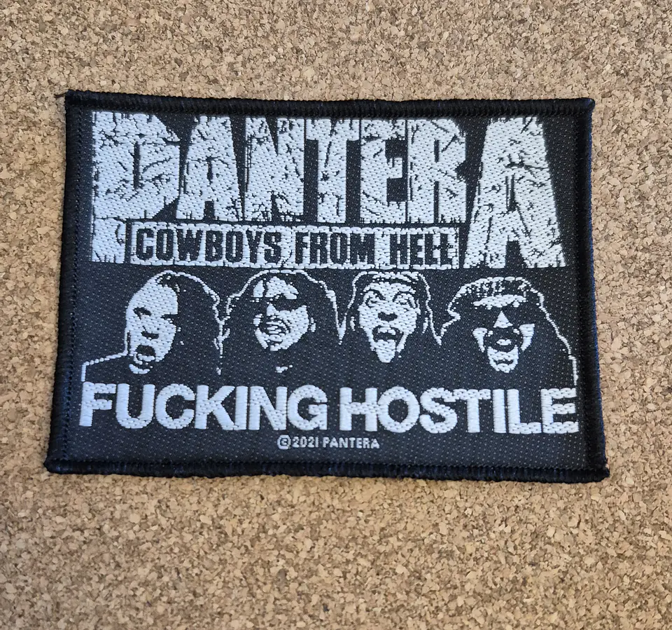 Pantera Cowboys from Hell & F. Hostil Patch - Woven (Sew-on) 1