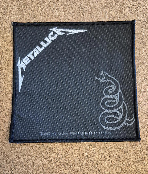Metallica Black Album Snake Patch - Woven (Sew-on)