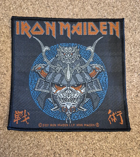 Iron Maiden Samurai Crest Patch - Woven (Sew-on) 