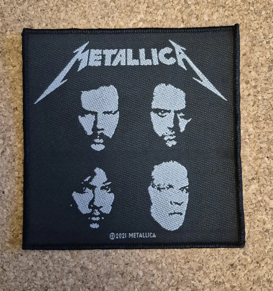 Metallica Black Album Faces Patch - Woven (Sew-on) 1