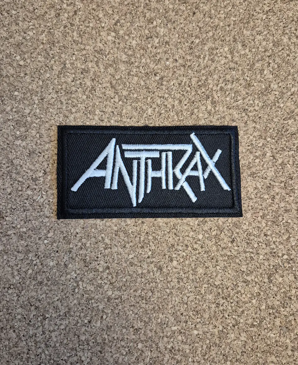 Anthrax Patch - Embroidered (Iron-on) 2 Modelos 1