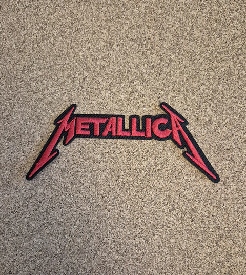 Metallica Red Logo Patch - Embroidered (Iron-on)