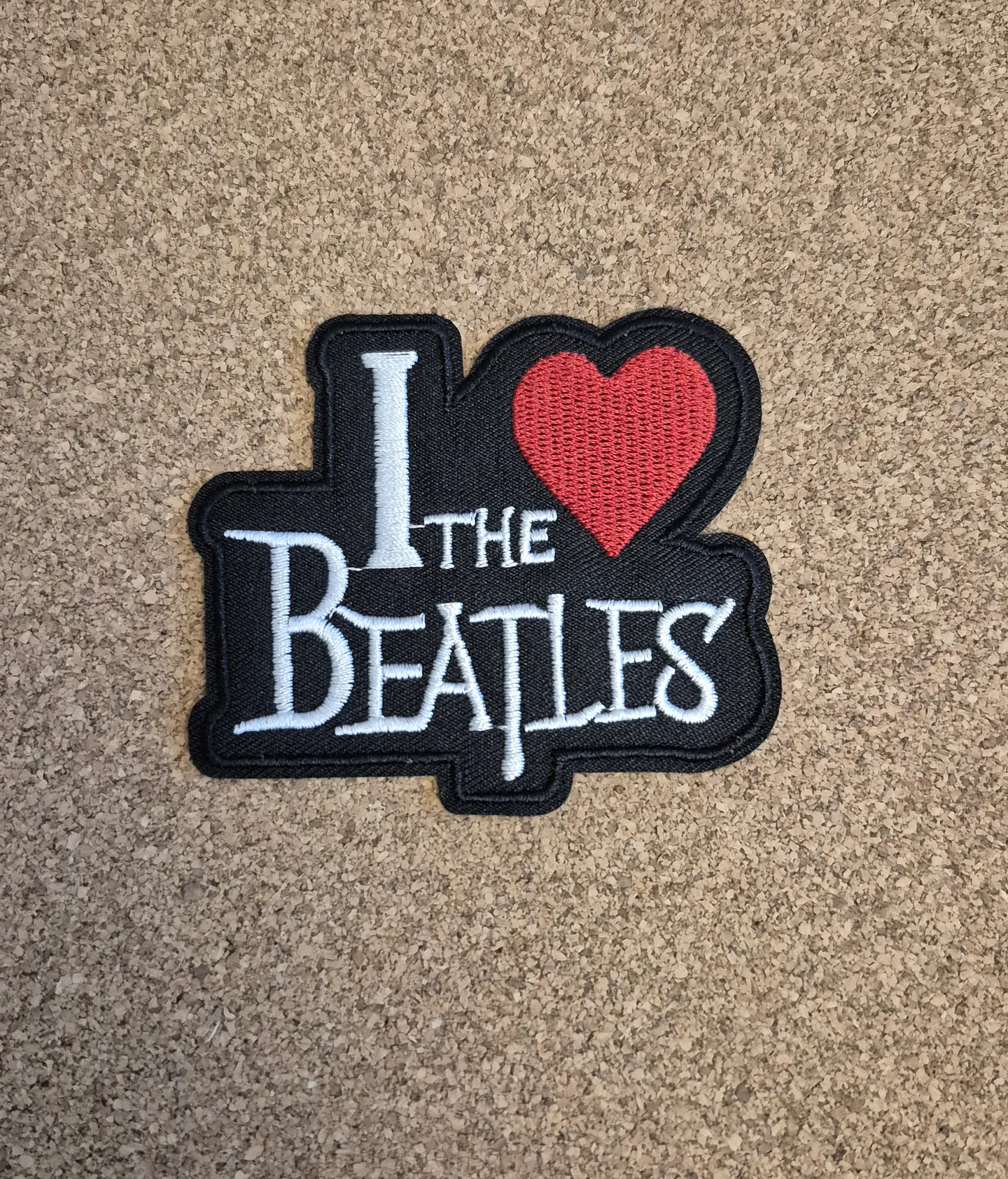I Love The Beatles Patch - Embroidered (Iron-on) 1