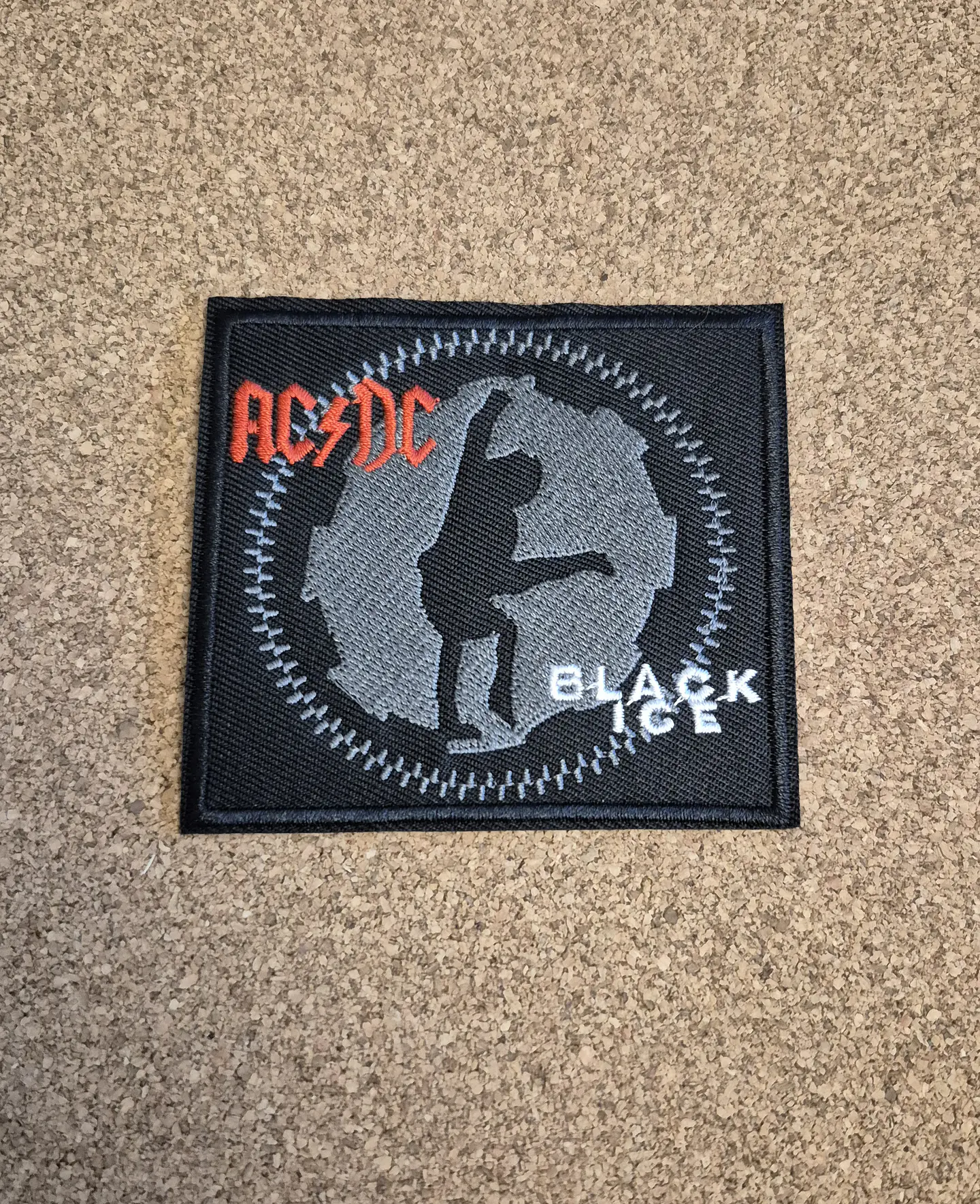 Ac/dc Black Ice Patch - Embroidered (Iron-on) 1