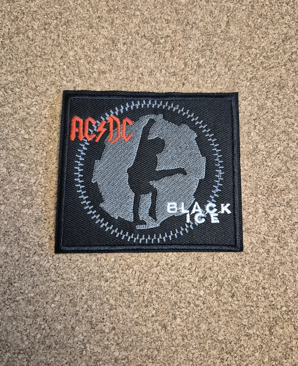 Ac/dc Black Ice Patch - Embroidered (Iron-on) 1