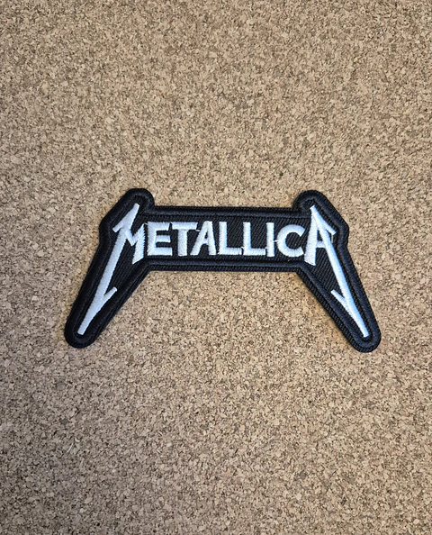 Metallica White Logo Patch - Embroidered (Iron-on)