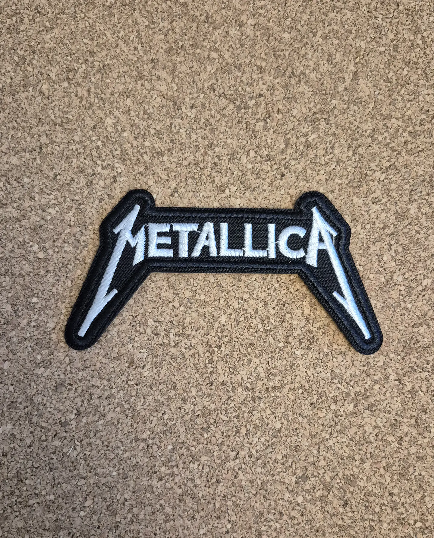 Metallica White Logo Patch - Embroidered (Iron-on) 1