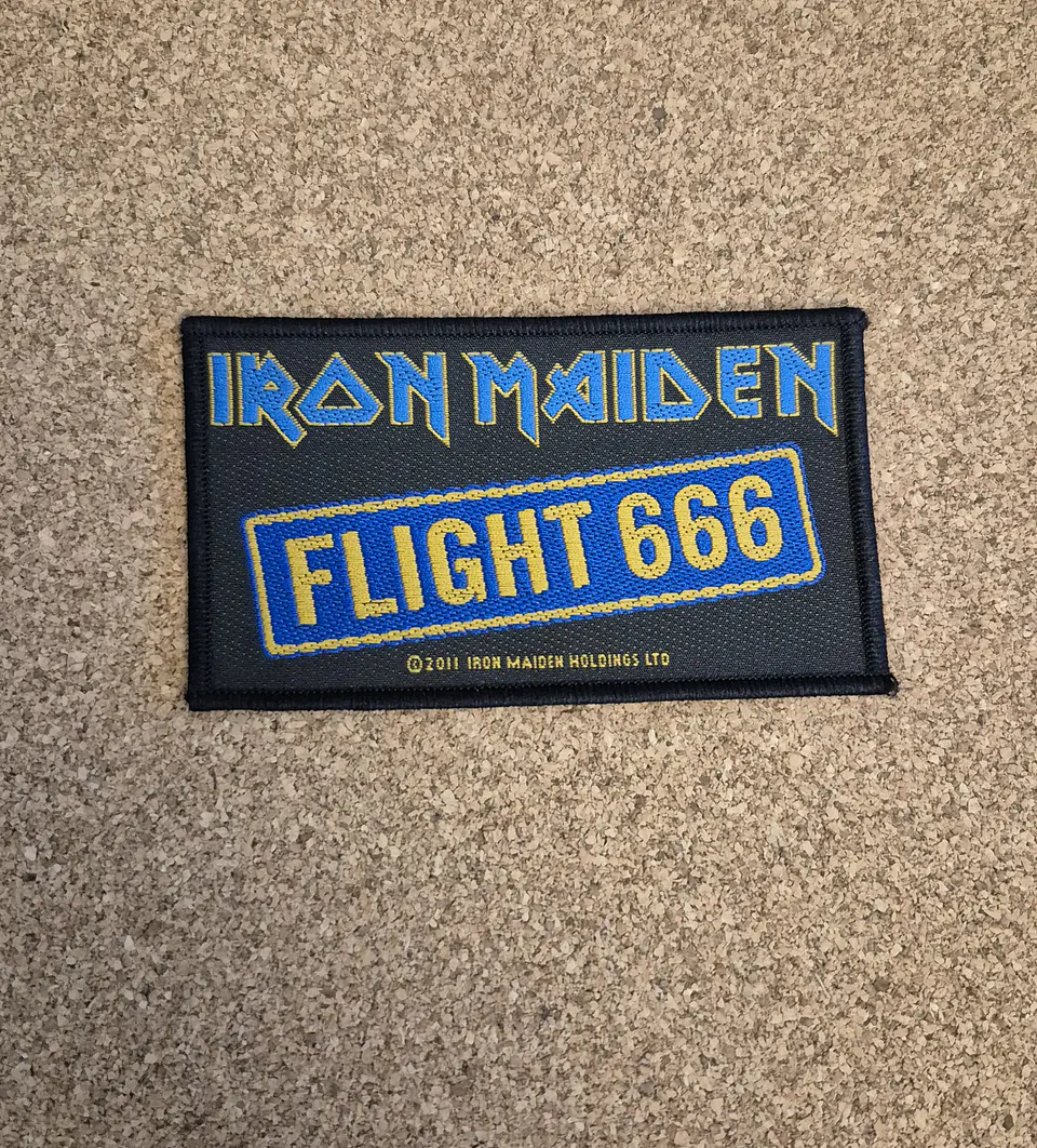 Iron Maiden Flight 666 2011 Woven Patch 1