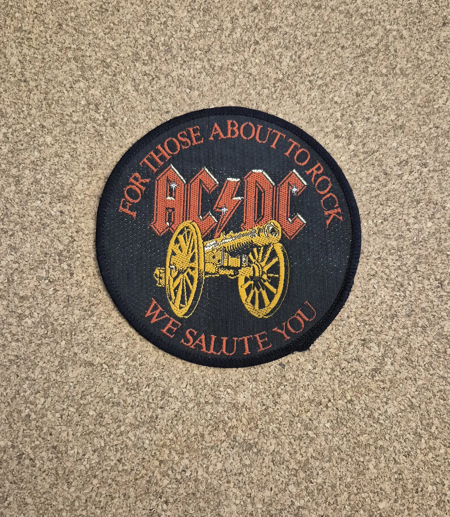 AC/DC For Those About To Rock Circle Woven Patch 1