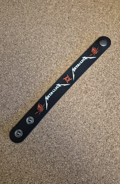 Pulseira de banda ajustável com molas - Metallica