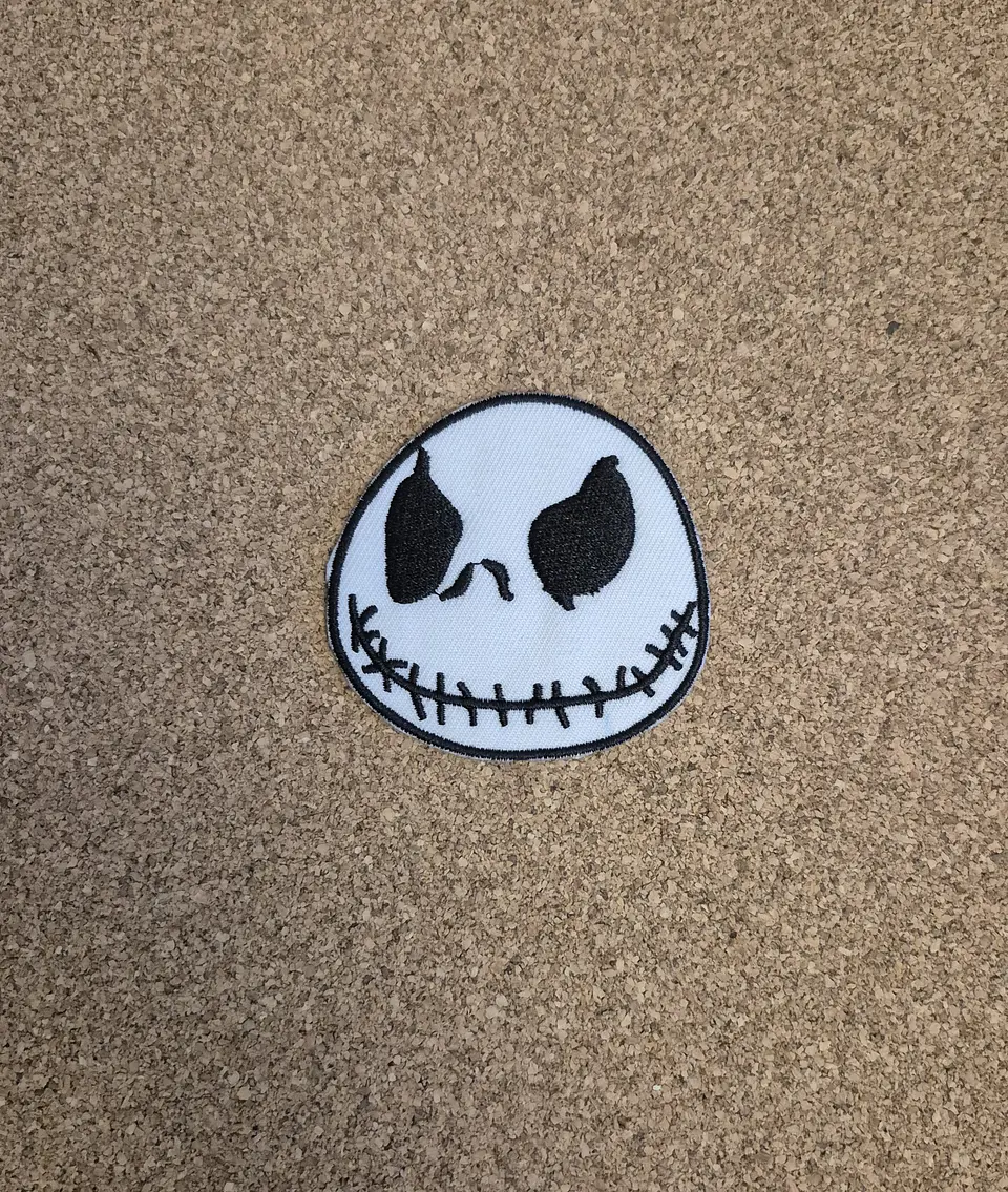 Jack Skellington Iron-On Embroidered Patch (The Nightmare Before Christmas) 1