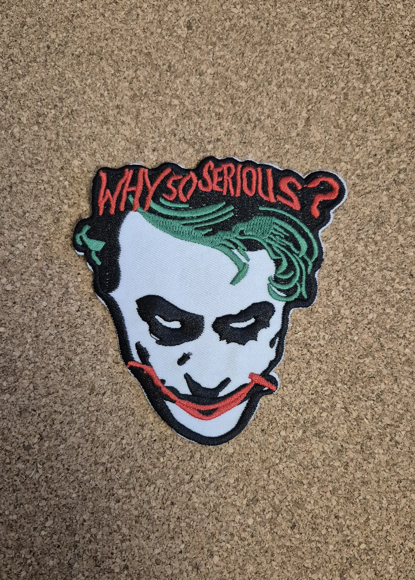 Joker Why So Serious? Iron-On Embroidered Patch (The Dark Knight) 1