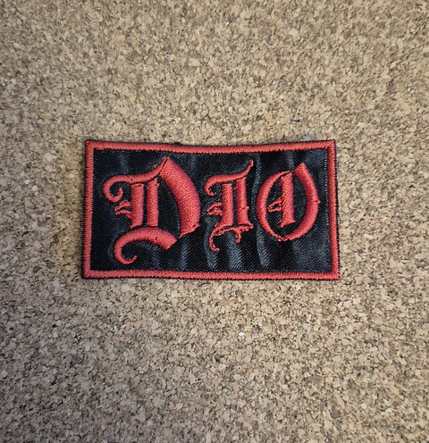 Dio Red Logo Compact Patch (Sew-On / Filler Patch)