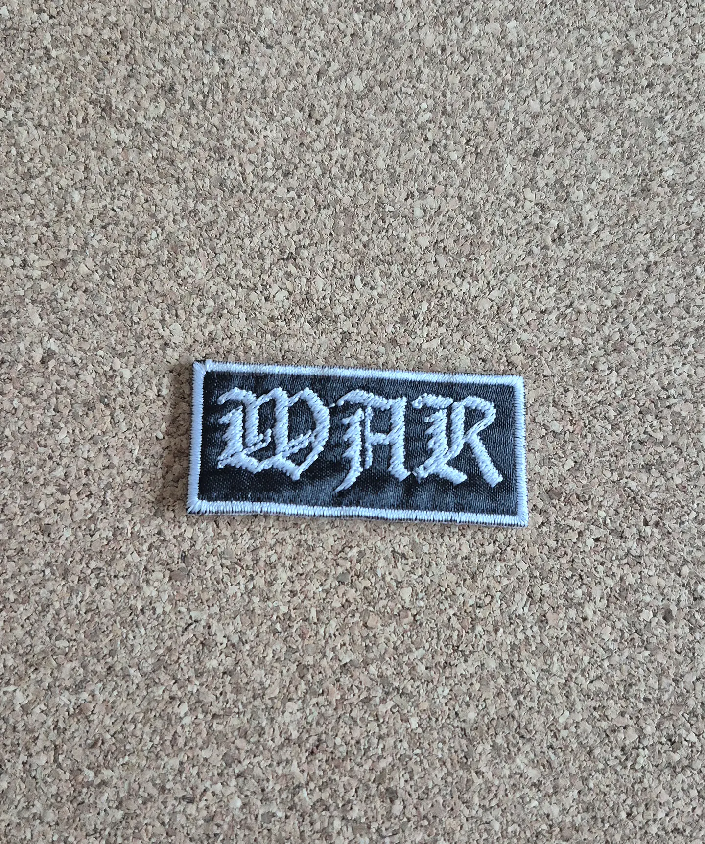 WAR Gothic Text Compact Strip Patch (Sew-On / Filler Patch) 1